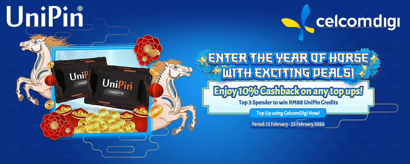 Celebrate the Year of the Horse with UniPin x CelcomDigi Rewards 🎉